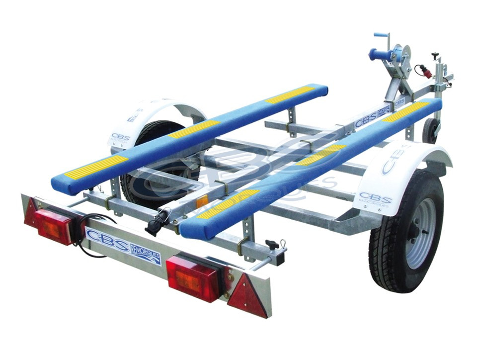 Remorque Double Jet MM0950F pour le transport de 2 jets ski à selle ou