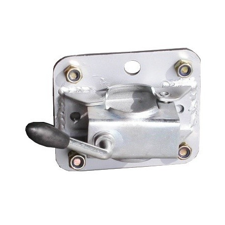Support RJ diam 48 soudé sur platine en 120mm