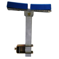 Ensemble patins plats, chandelles en 300 pour tube en 40x40
