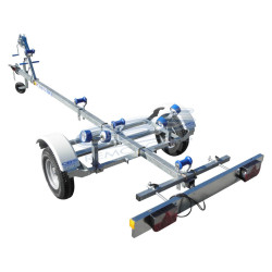 Porte bateau CBS T1M en simple essieu ALKO PTAC 310 KG