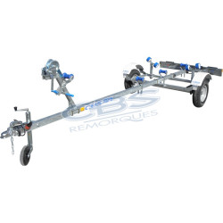 Porte bateau CBS T1M en simple essieu ALKO PTAC 310 KG