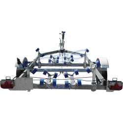 Remorque multirouleaux CBS M0640F simple essieu freiné PTAC 870 kg