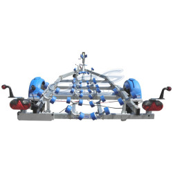 Remorque multirouleaux CBS M0780F simple essieu freiné PTAC 1060 kg