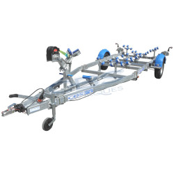 Remorque multirouleaux CBS M0780F simple essieu freiné PTAC 1060 kg