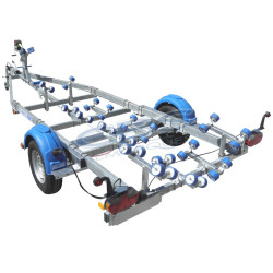 Remorque multirouleaux CBS M0780F simple essieu freiné PTAC 1060 kg