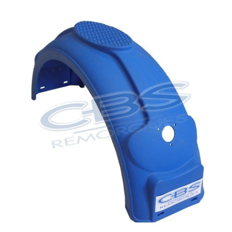 Garde boue plastique bleu arrondi en 14 pouces pour remorque - cbs Rem