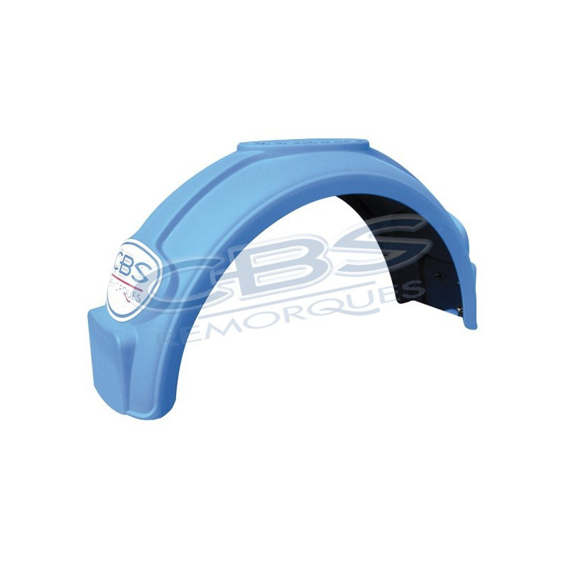 Garde boue plastique bleu arrondi en 14 pouces pour remorque - cbs Rem Garde boue plastique bleu arrondi en 14 pouces pour remorque - cbs Rem