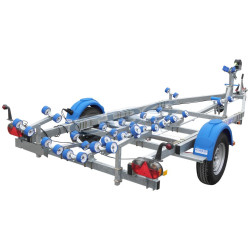Remorque multirouleaux CBS M1060F simple essieu freiné PTAC 1400 kg