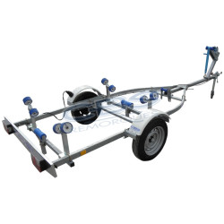 Remorque multirouleaux CBS M0340 simple essieu non freiné PTAC 450kg