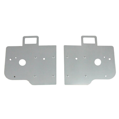 Supports feux métalliques rect. PM omégas 80x40 bas - 6350N