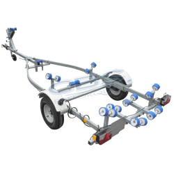 Remorque multirouleaux CBS M0370 simple essieu non freiné PTAC 500kg