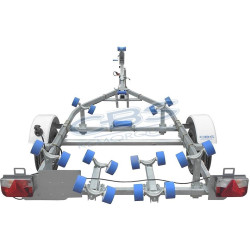 Remorque multirouleaux CBS M0370 simple essieu non freiné PTAC 500kg