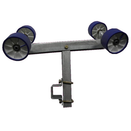 Ensemble balancier double complet pivotant en 100, chandelle en 400 pour tube en 100*50