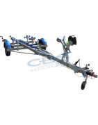 Remorques Bateaux Motonautisme en simple, double ou triple essieux remorques pour le transport de Bateau Moteur.