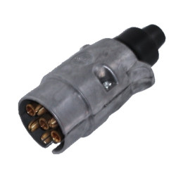 Prise mâle métallique 7 broches 12 V