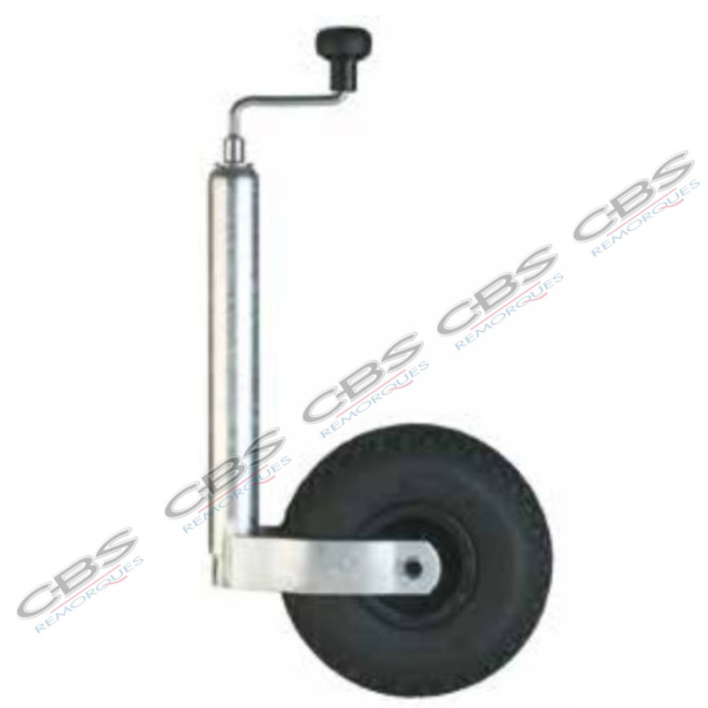 Roue jockey gonflable D 48