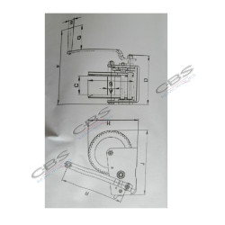 Treuil manuel BST R 1133 kg / Sangle