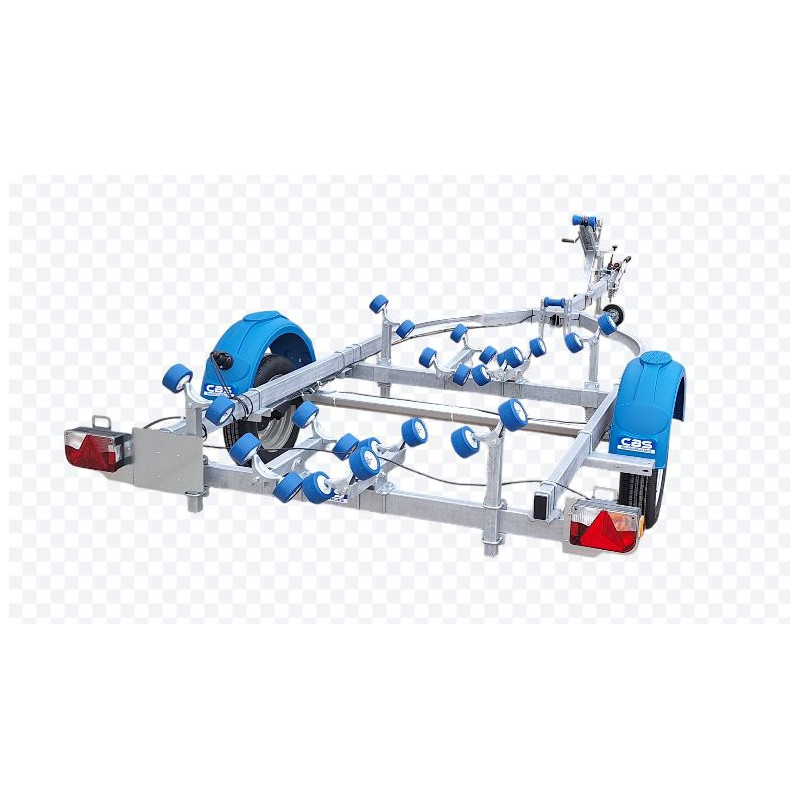Multirollers Boat trailer CBS M0640F - CBS Remorques