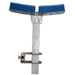 Ensemble patins courbe pour tube en 40x40