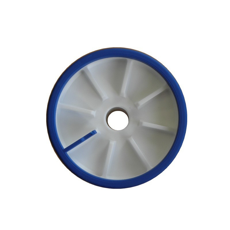 Galet bi-matière bleu/blanc Galet bi-matière bleu/blanc