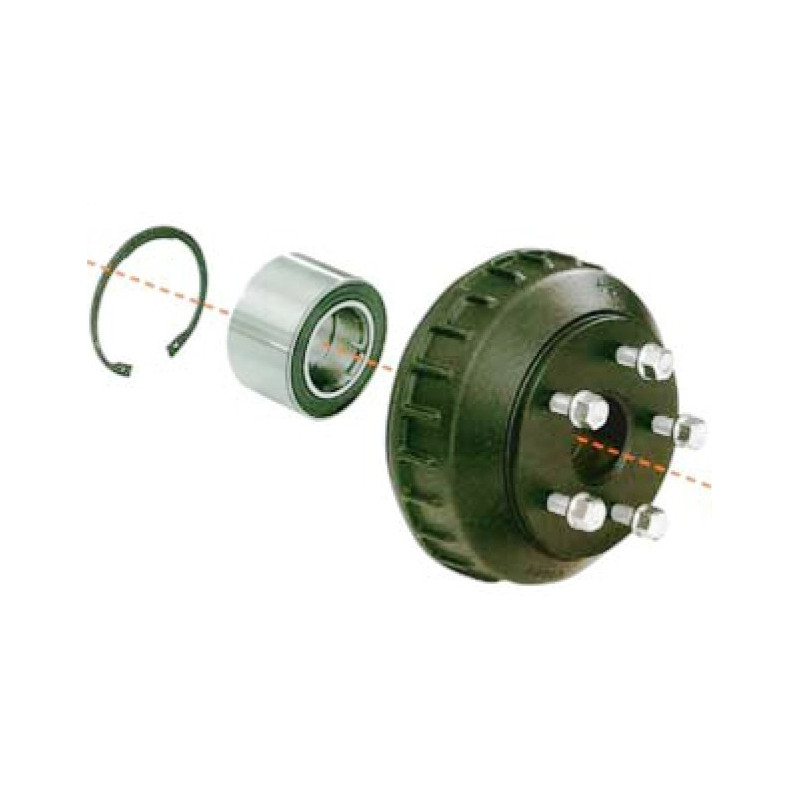 Tambour complet pour essieu compact 1600Kg Alko 5x140