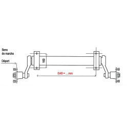 Simple essieu PTAC 500kg/ 750kg / 750kg FR / 1350kg FR - Remorque Import