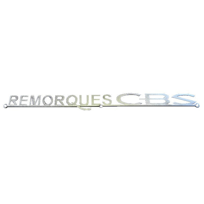 Signalétique CBS Remorques en découpe laser MM