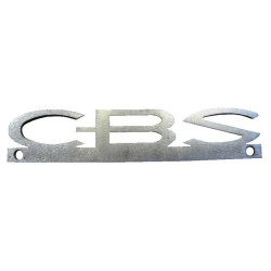 Signalétique CBS en tôle galva et découpe laser PM