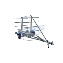 CBS C8R075 remolque canoa con un peso bruto total de 750 kg y 515 kg C