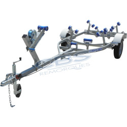 Remorque multirouleaux CBS M0340 simple essieu non freiné PTAC 450kg