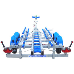 Remolque Roller con 2 ejes de remolque y las ruedas para el transporte