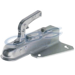 Tête d'attelage ZSK sur platine en V - timon en V - 750kg - CBS Remorq