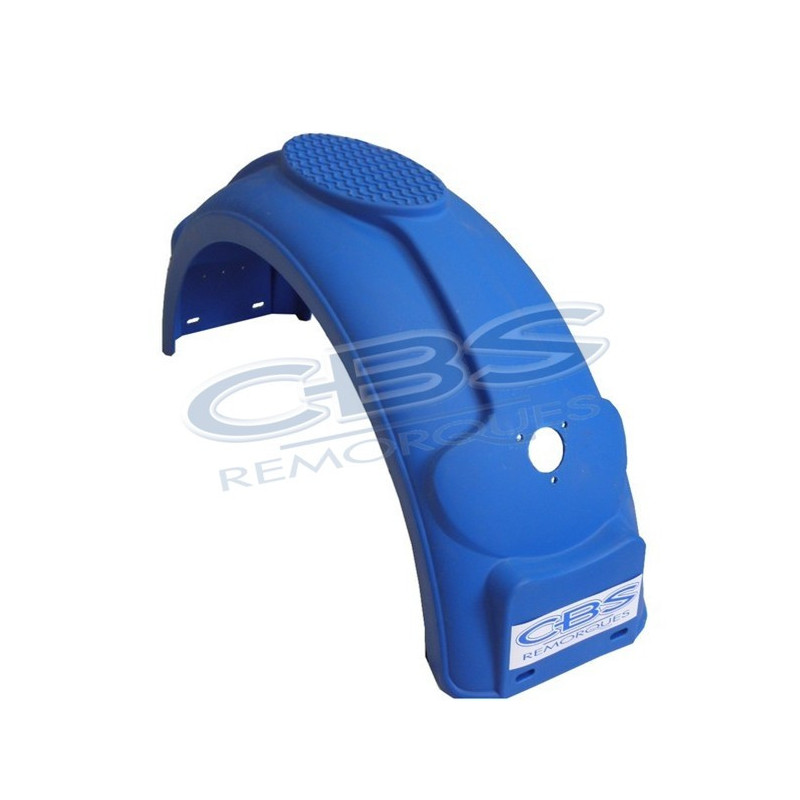Garde boue plastique bleu arrondi en 14 pouces pour remorque - cbs Rem Garde boue plastique bleu arrondi en 14 pouces pour remorque - cbs Rem