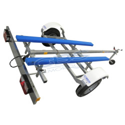 Remorque Pneumatique CBS P0150 en simple essieu non freiné PTAC 230kg