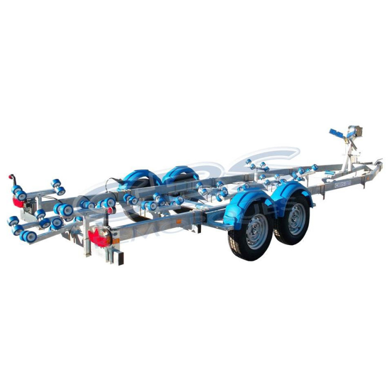 Remolque con rodillos CBS M1902F 2 ejes de remolque y 44 rodillos para Remolque con rodillos CBS M1902F 2 ejes de remolque y 44 rodillos para