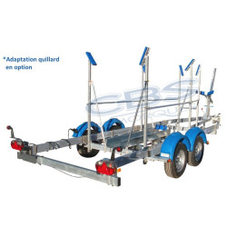 La quilla remolque Trailers V1622F CBS tiene un peso bruto de 2.080 kg