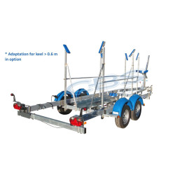 Sailboat trailer CBS V1942F double axles Braked Alko for transporting 