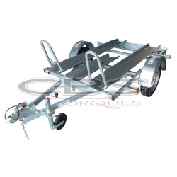 Remorque Plateau Quad CBS PTAC 1060 KG et une caisse de 3.00 x 1.65 m