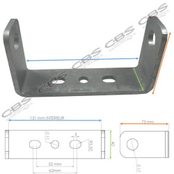 FERRURE BOBINE EN 130 MM CBS REMORQUES