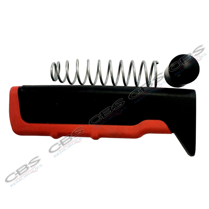 Poignée de frein rouge pour frein de parking commande Alko