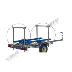 KIT B0220-2K pour traverses en 40*40