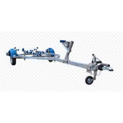 multirouleaux Remorque  CBS M0640F simple essieu freiné PTAC 870 kg