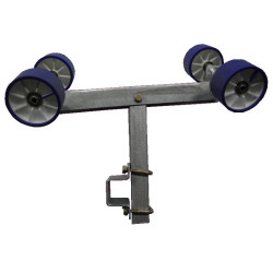 Ensemble balancier double complet pivotant en 100, chandelle en 400 pour tube en 100*50