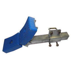 Ensemble patins courbe, chandelle en 400 pour tube en 80x40