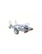 Trailers for transporting motorcycles