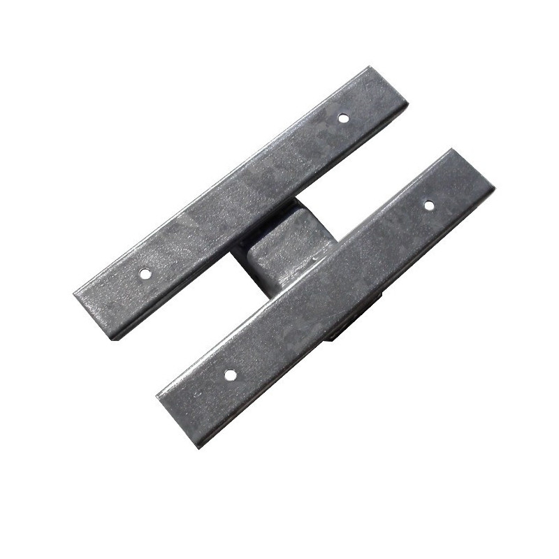 Ferrure double patin plat noix en  50