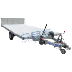 Remorque porte-voiture CBS RV11 PTAC 1600KG et une caisse de 4.00 x 2.