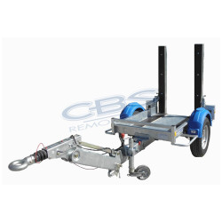 Remorque porte rouleau CBS remorques PTAC 1300 KG et une caisse de 1.5
