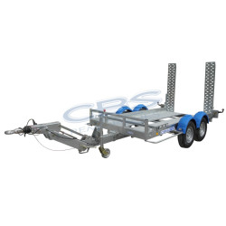 Remorque porte engins 2T5 PTAC 2500 KG et eun caisse de 3.00 x 1.45 m
