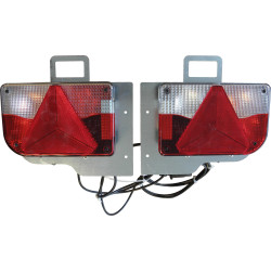 Bloc feux T8R avec faisceaux et support pour tube en 80x40